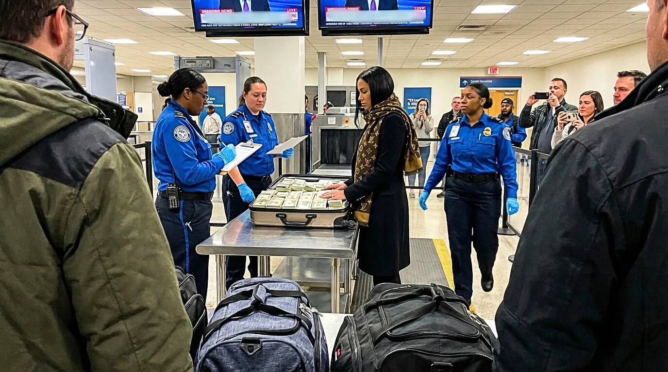 Woman detained at airport with casino winnings